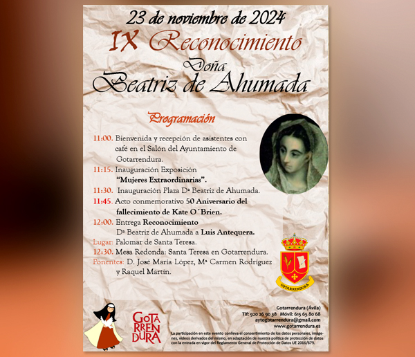 IX Reconocimiento Doña Beatriz De Ahumada